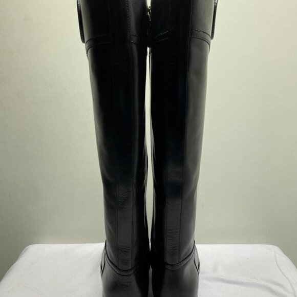 NEW TORY BURCH Women’s Ashlynn Venus Riding Boots – Black – Size 8M – Low Heel – - Picture 7 of 12